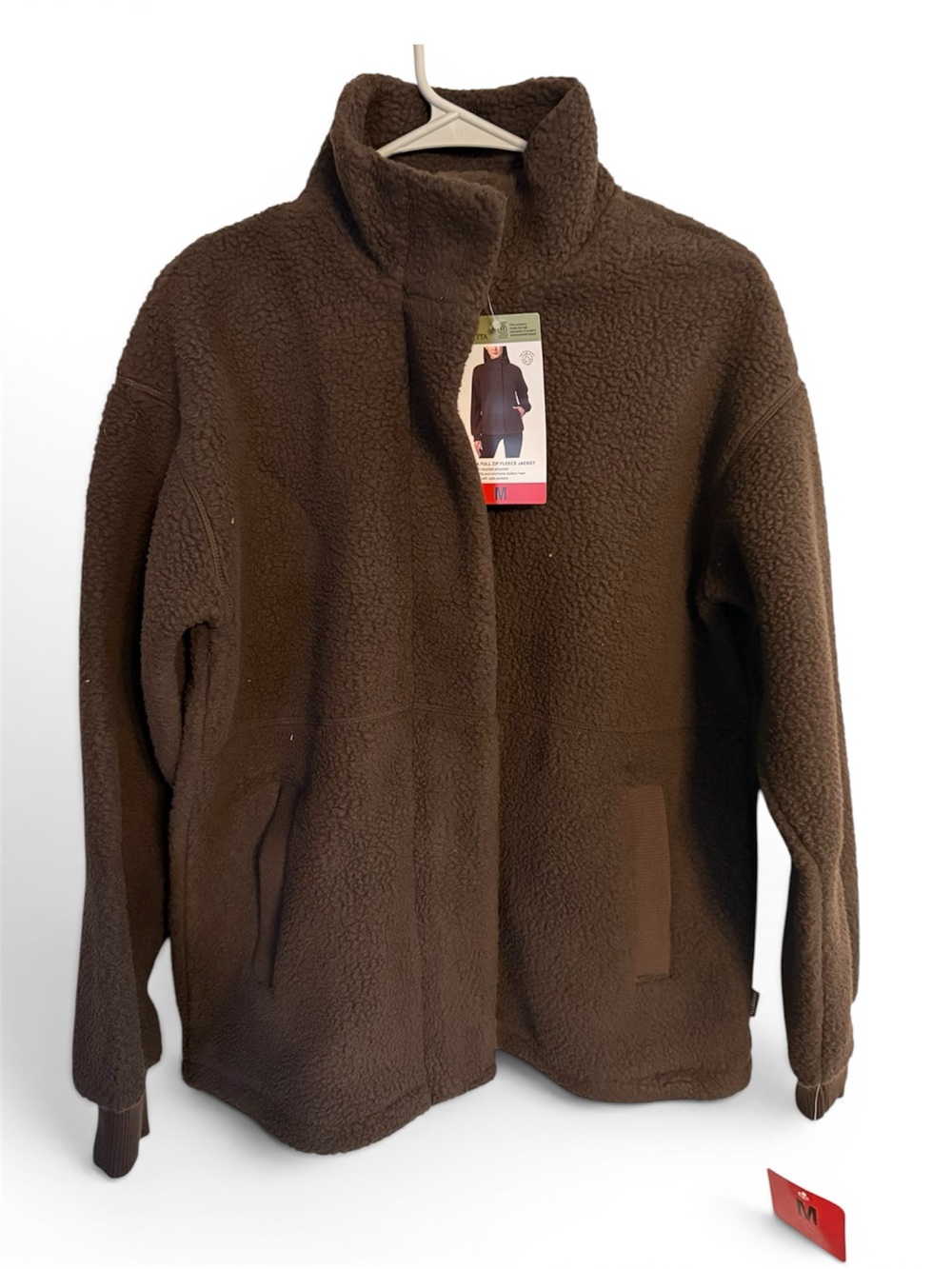 Mondetta Brown Teddy Fleece Jacket
